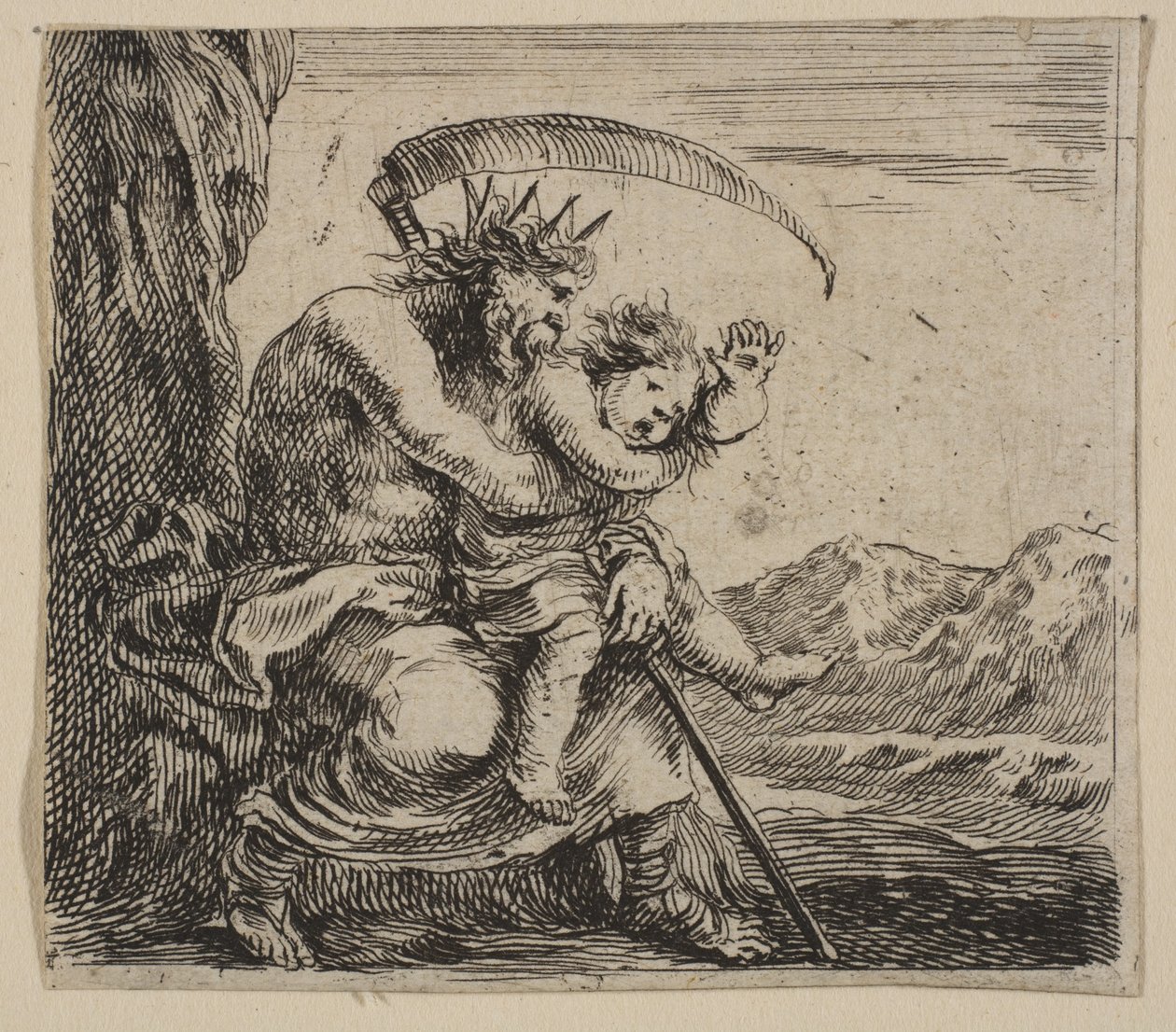Saturne, du Jeu de la Mythologie - Stefano della Bella