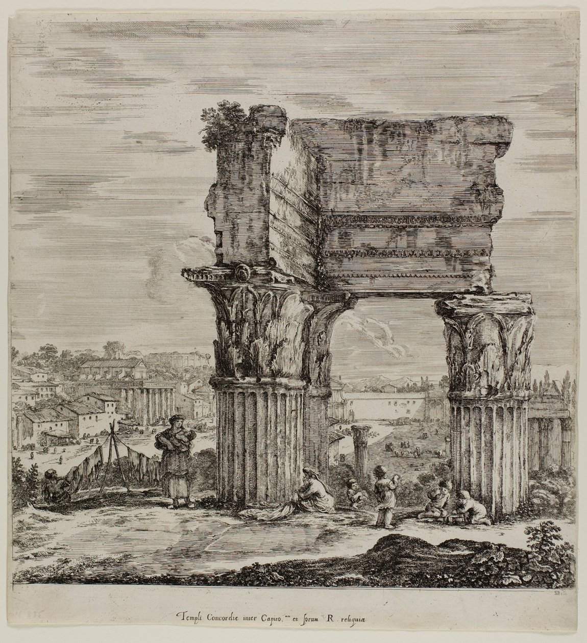 Temple de Concordia et le Forum Romain - Stefano della Bella