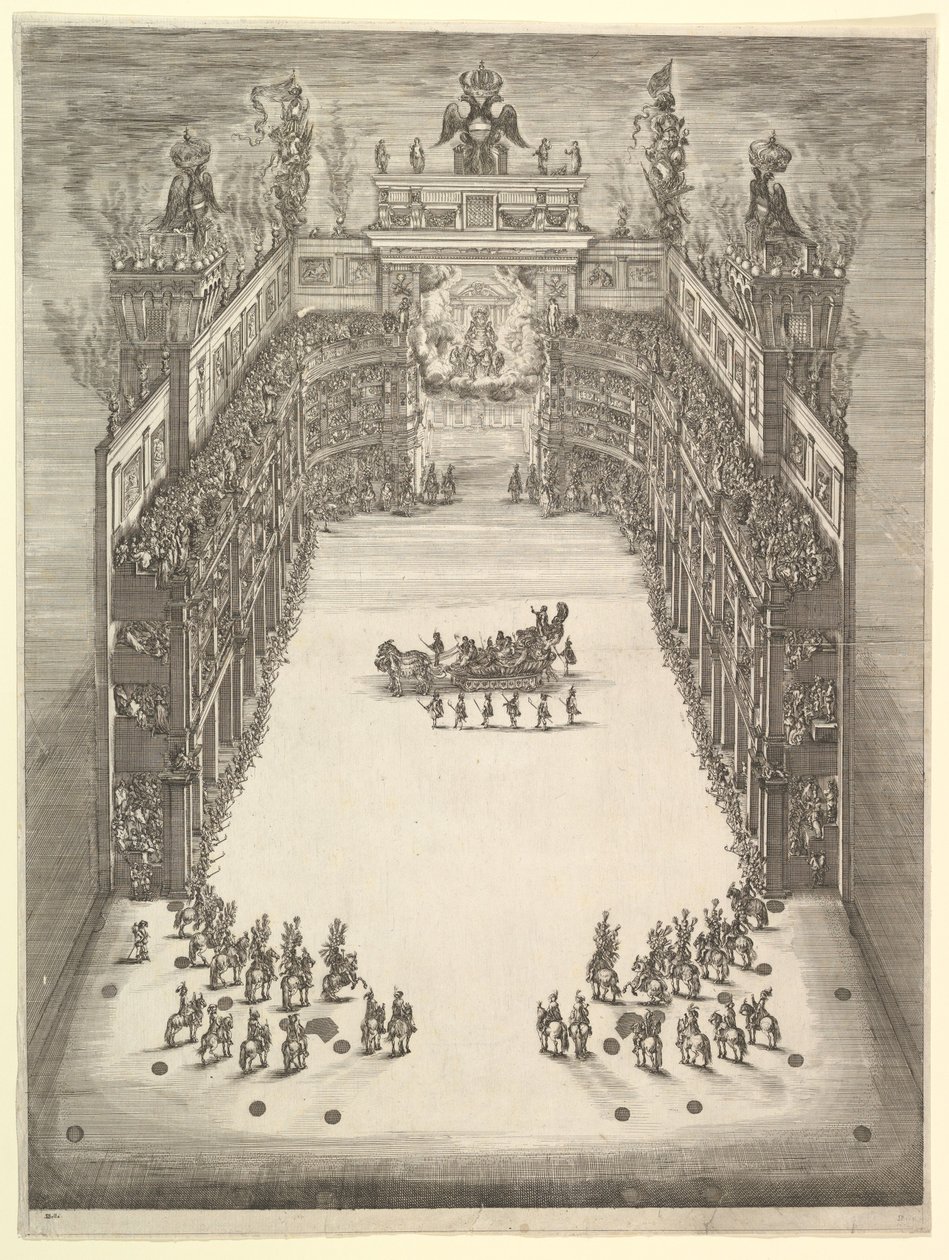 Théâtre à Modène, vu d