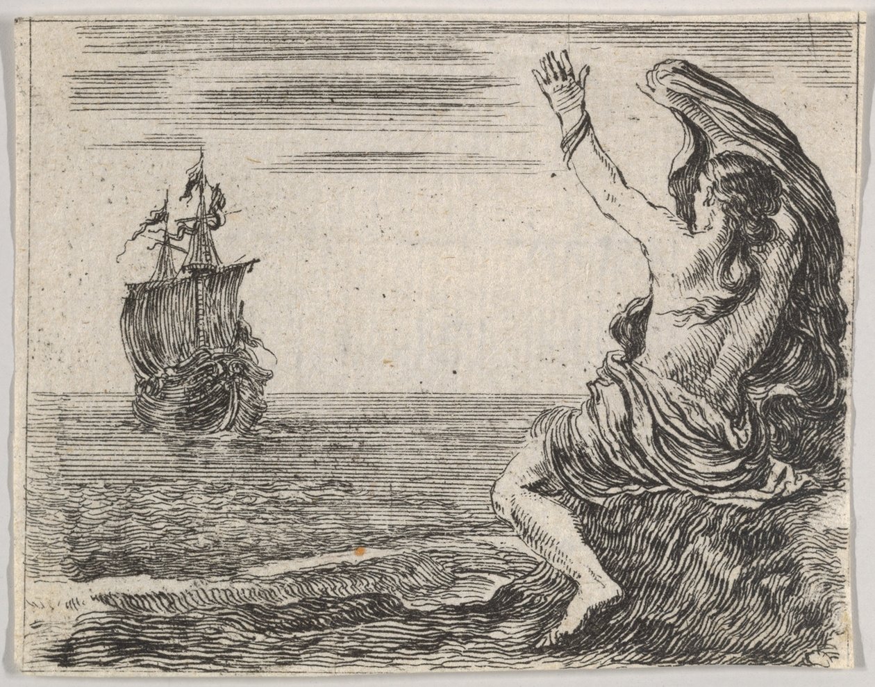 Thésée et Ariane, du Jeu de la Mythologie - Stefano della Bella
