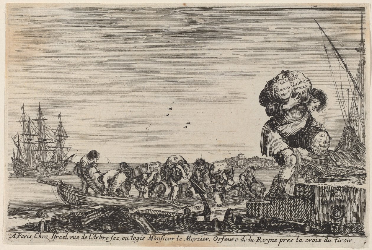 Page de Titre pour "Vues des Ports de la Mer" - Stefano della Bella