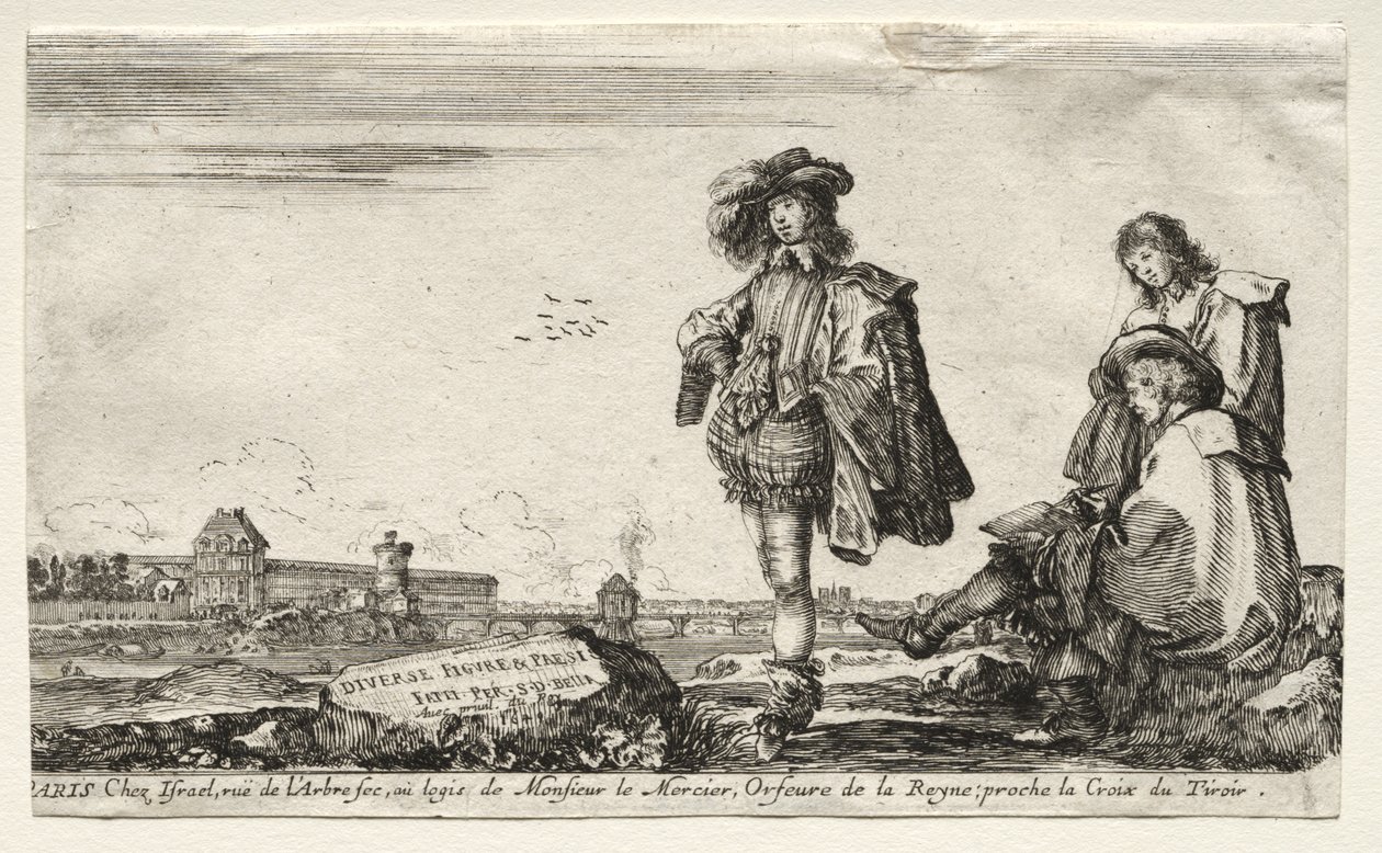 Diverses figures et paysages - Stefano della Bella