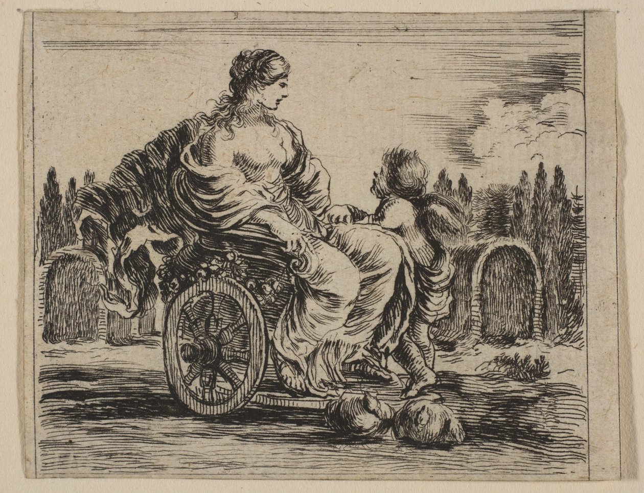Vénus, du Jeu de la Mythologie Jeu de la Mythologie, 1644 - Stefano della Bella
