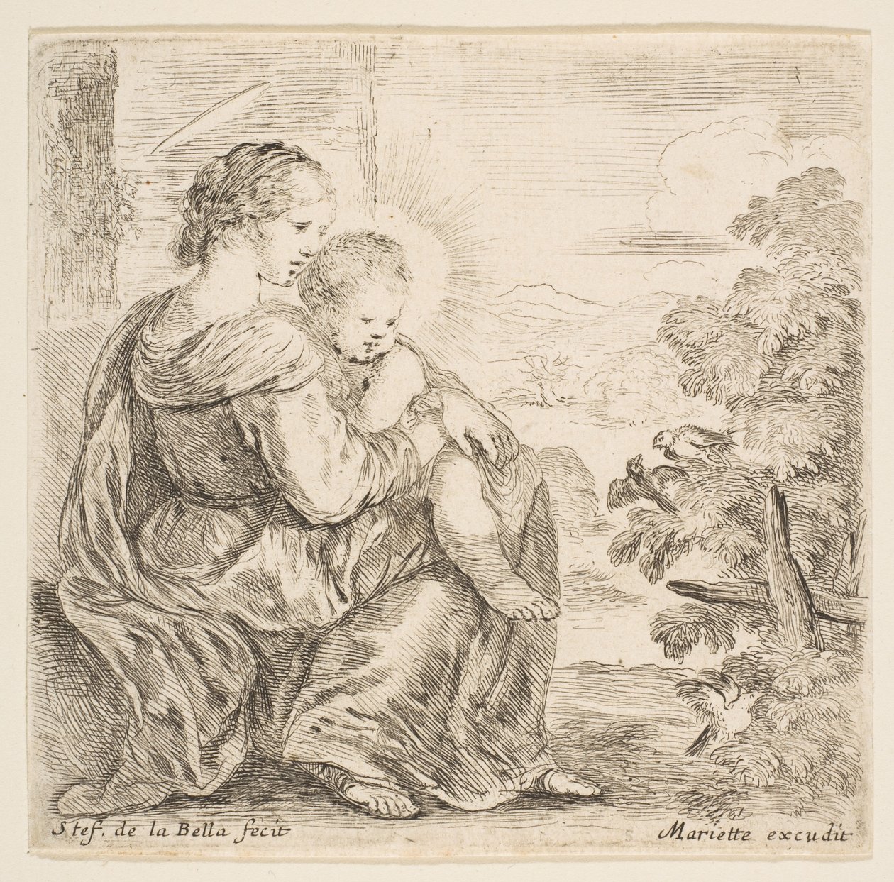 Vierge et Enfant Jésus, 1641 - Stefano della Bella