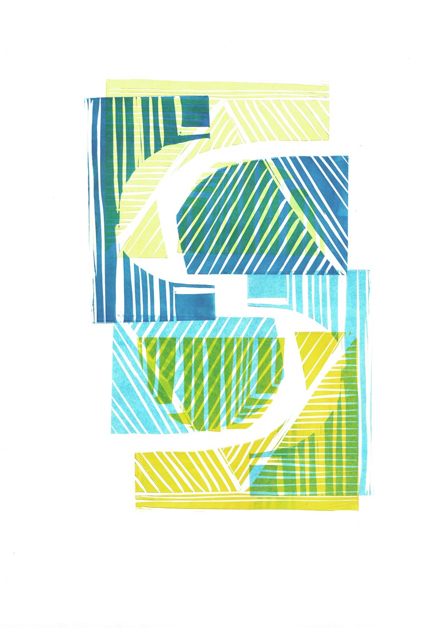 1973 I, 2016 (linogravure sur papier) - Stephen Dow