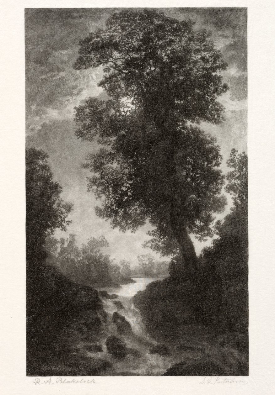 Une cascade au clair de lune - Stephen Greeley Putnam