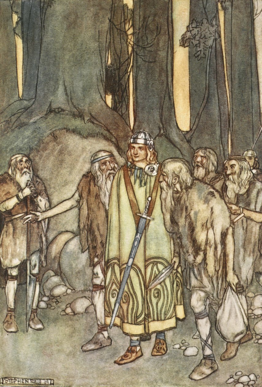Et cette nuit-là, il y eut des festins et de la joie dans la cabane solitaire, illustration de 