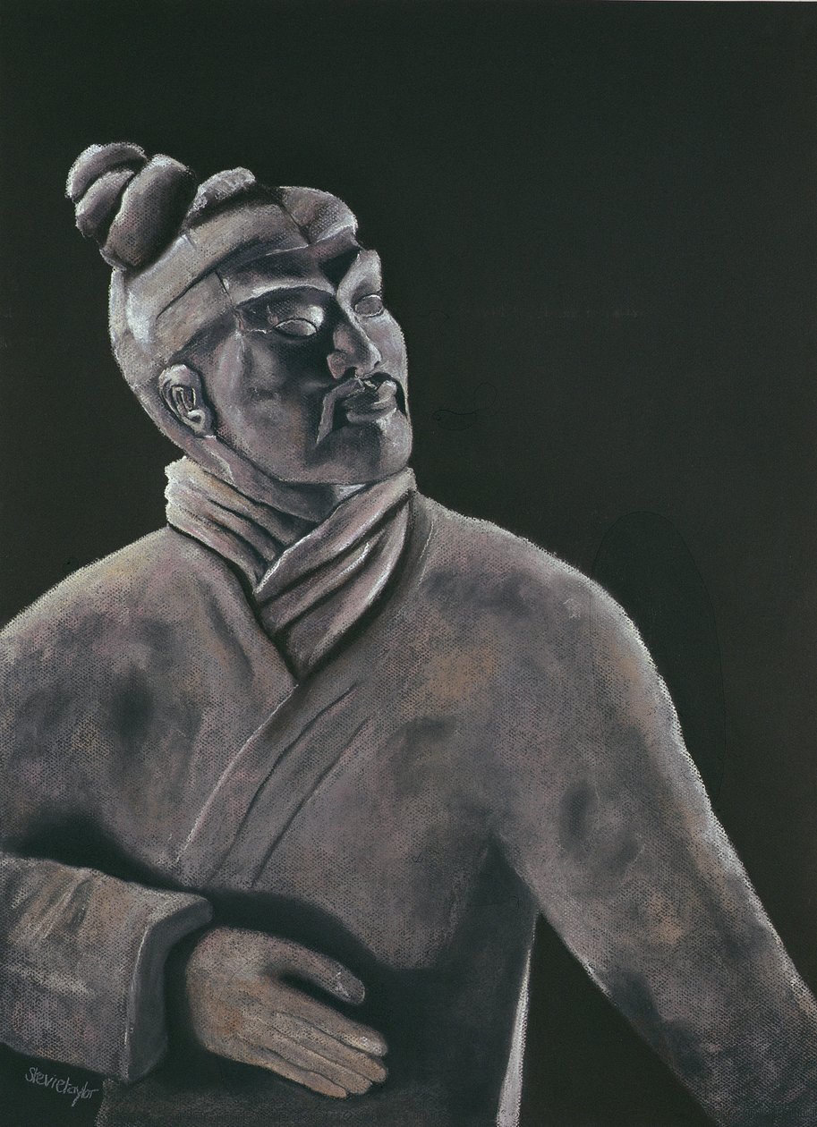 Guerrier en terre cuite, 2000 - Stevie Taylor