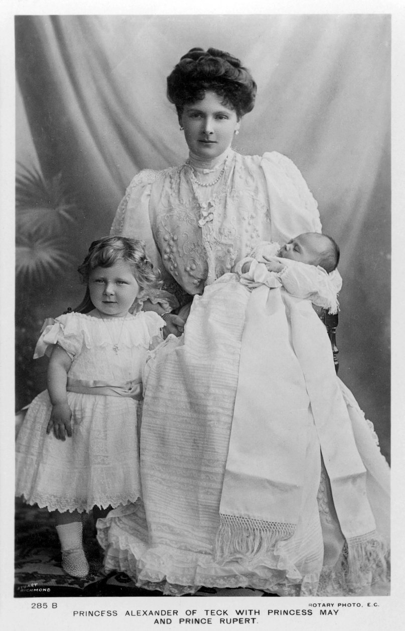 Princesse Alexandre de Teck avec Princesse May et Prince Rupert, vers 1907 - Stuart Richmond