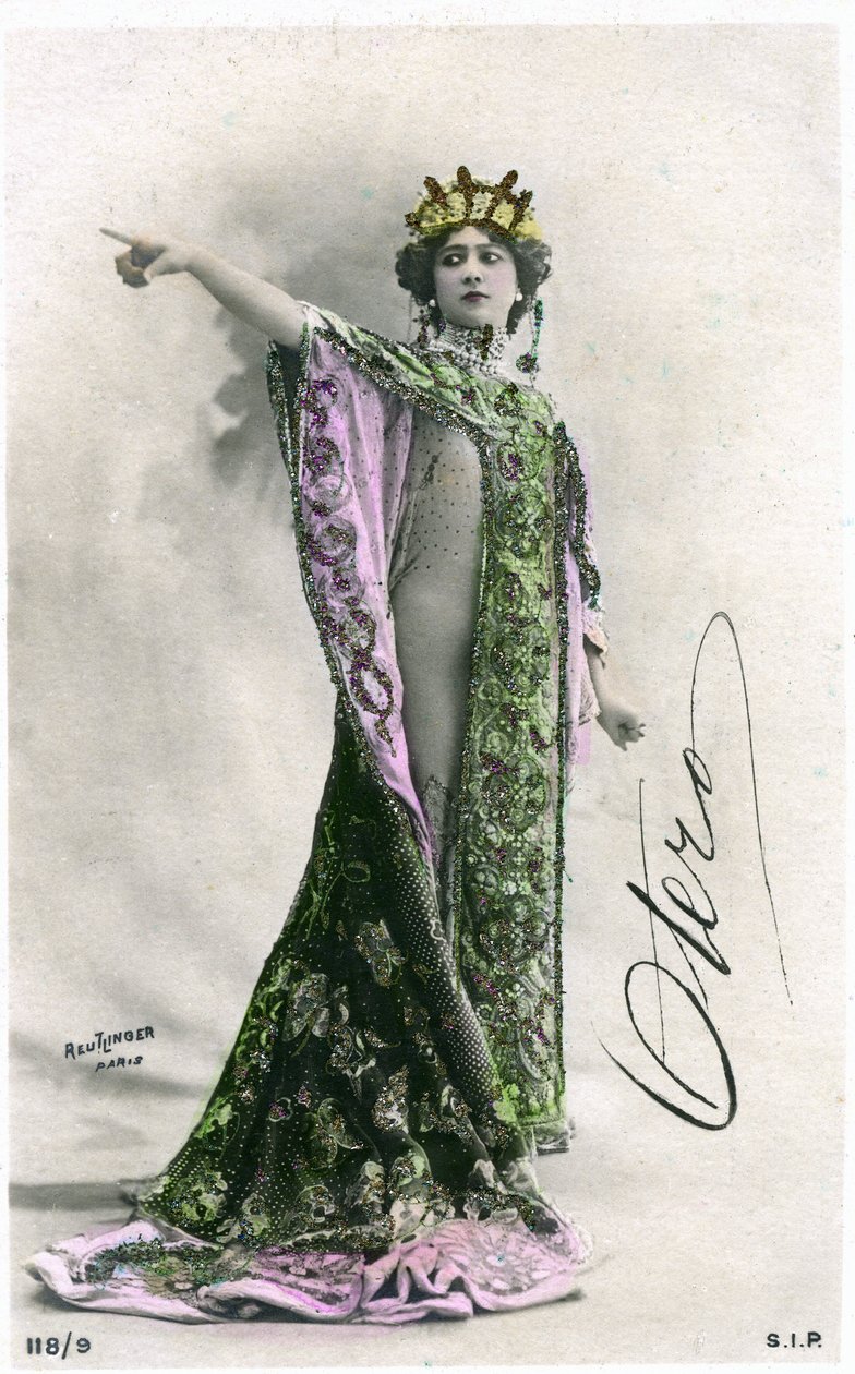 La belle Otero, carte postale début XXe siècle - Studio Reutlinger