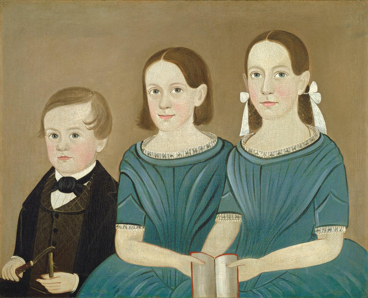 La jeune génération, vers 1850 (huile sur toile) - Sturtevant J. Hamblin