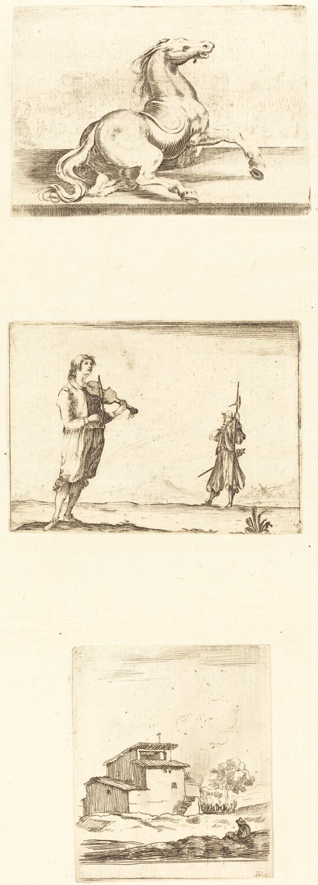 Feuille de gravures - Style of Jacques Callot