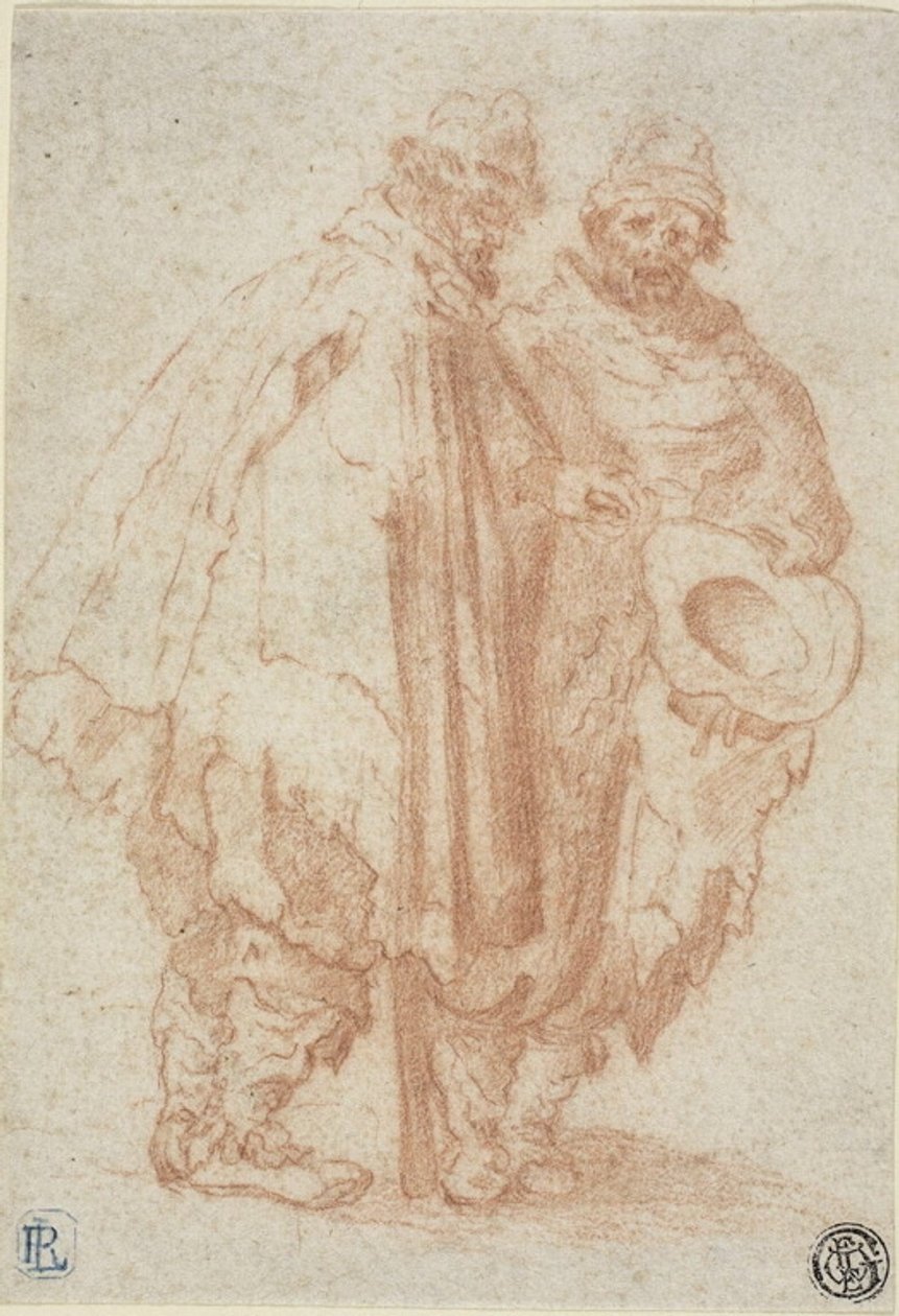 Deux hommes barbus vêtus d