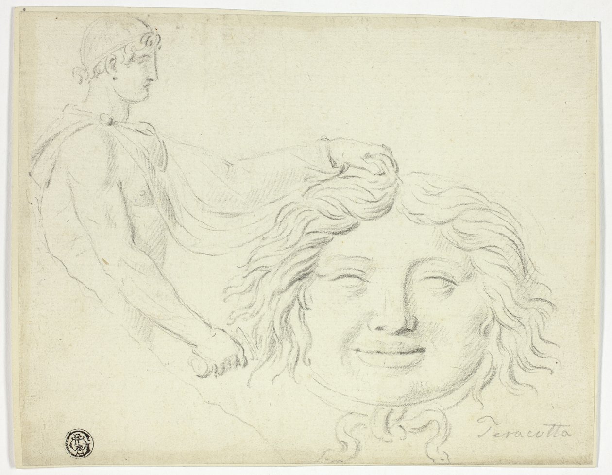 Persée et la tête de gorgone - Style of Jacques Louis David