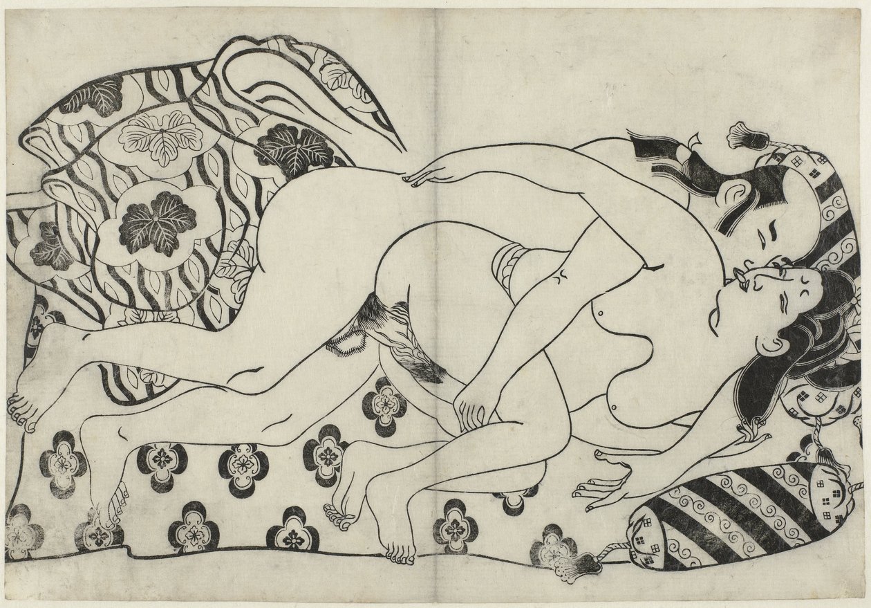 Représentation érotique (Hana ni Yosurukyo) - Sugimura Jihei (attributed to)