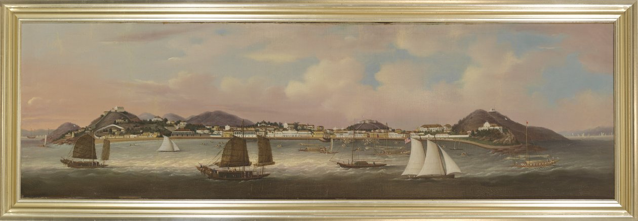 Vue de la Praya Grande, Macao, vers 1850 (huile sur toile) - Sunqua Sunqua
