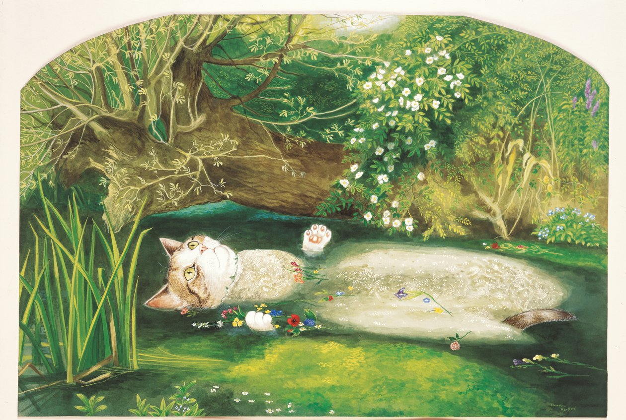 Illustration de Cats Galore! A Compendium of Cultured Cats (pub. 2015) - Susan Herbert