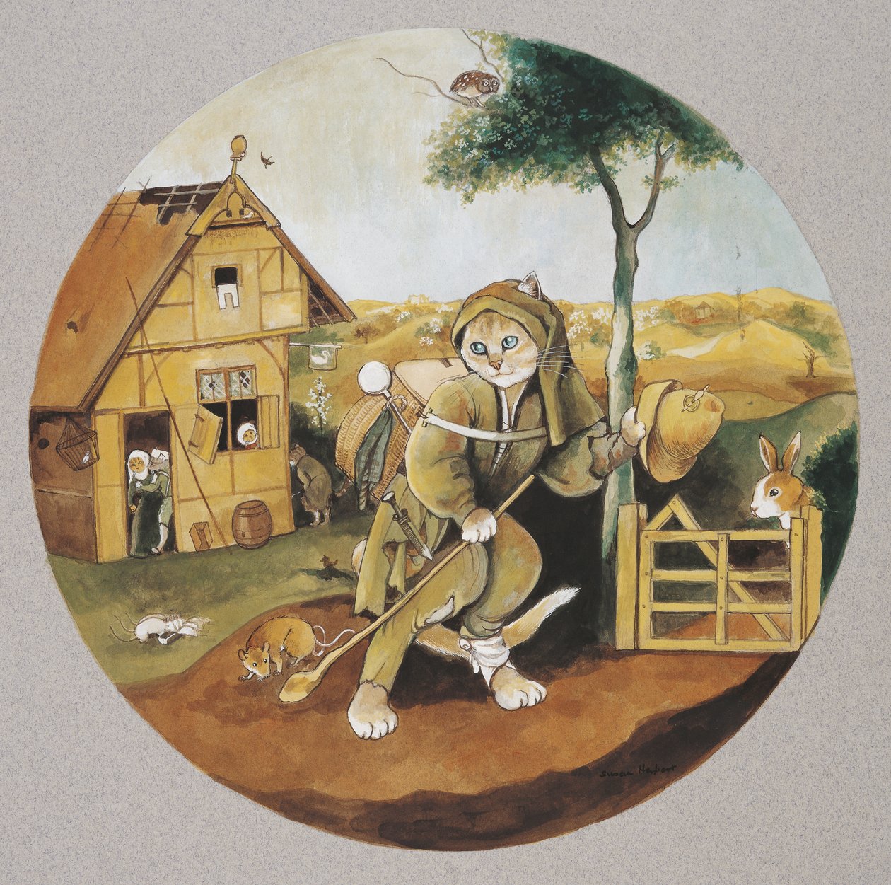Illustration de Cats Galore! A Compendium of Cultured Cats (pub. 2015) - Susan Herbert