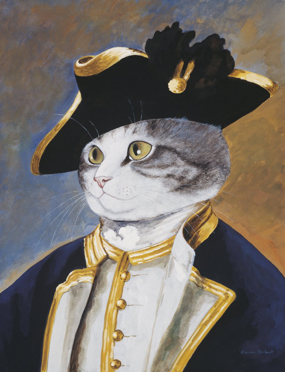 Illustration de Cats Galore! A Compendium of Cultured Cats (pub. 2015) - Susan Herbert