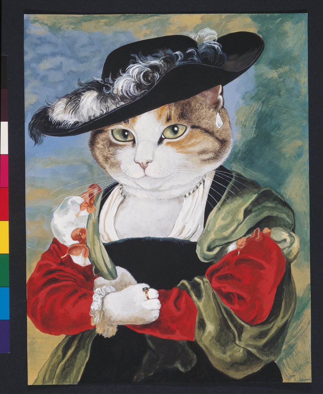 Illustration de Cats Galore! A Compendium of Cultured Cats (pub. 2015) - Susan Herbert
