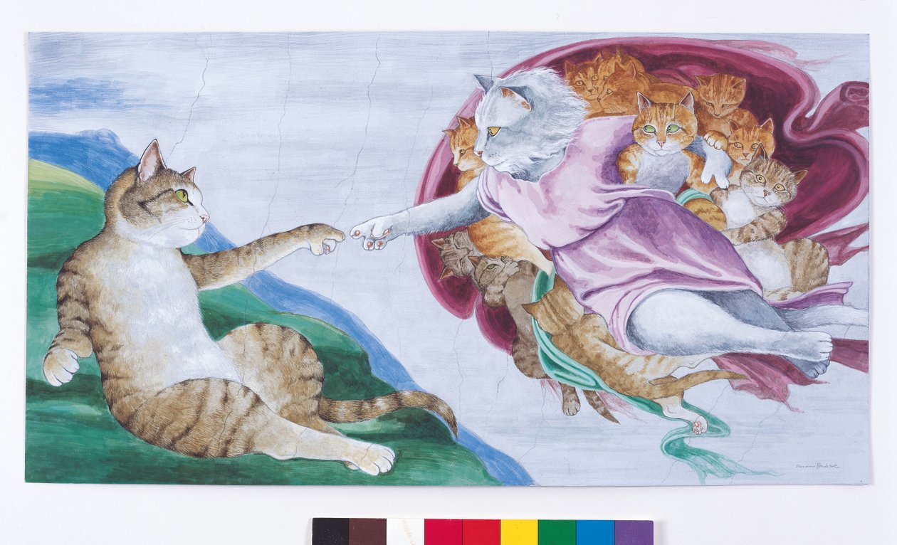 Illustration de Cats Galore! A Compendium of Cultured Cats (pub. 2015) - Susan Herbert
