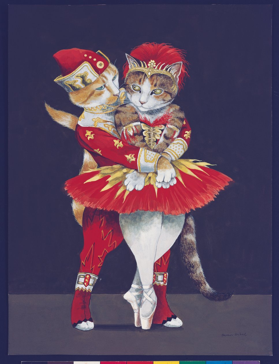 Illustration de Cats Galore! A Compendium of Cultured Cats (pub. 2015) - Susan Herbert