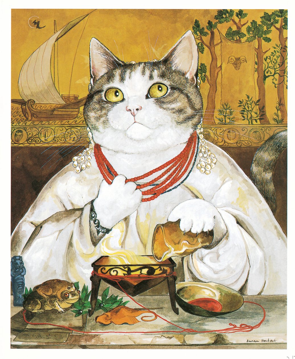 Illustration de Pre-Raphaelite Cats (pub. 1999) - Susan Herbert