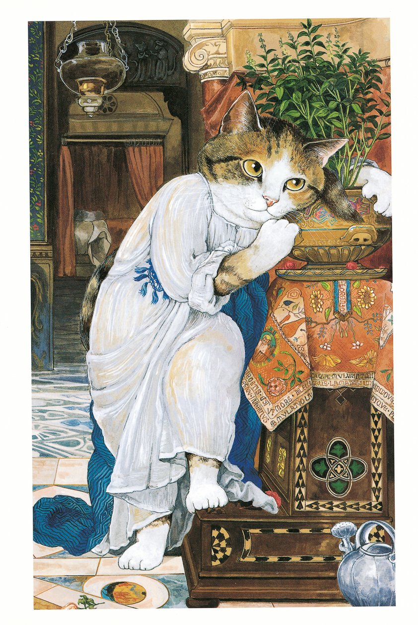 Illustration de Pre-Raphaelite Cats (pub. 1999) - Susan Herbert