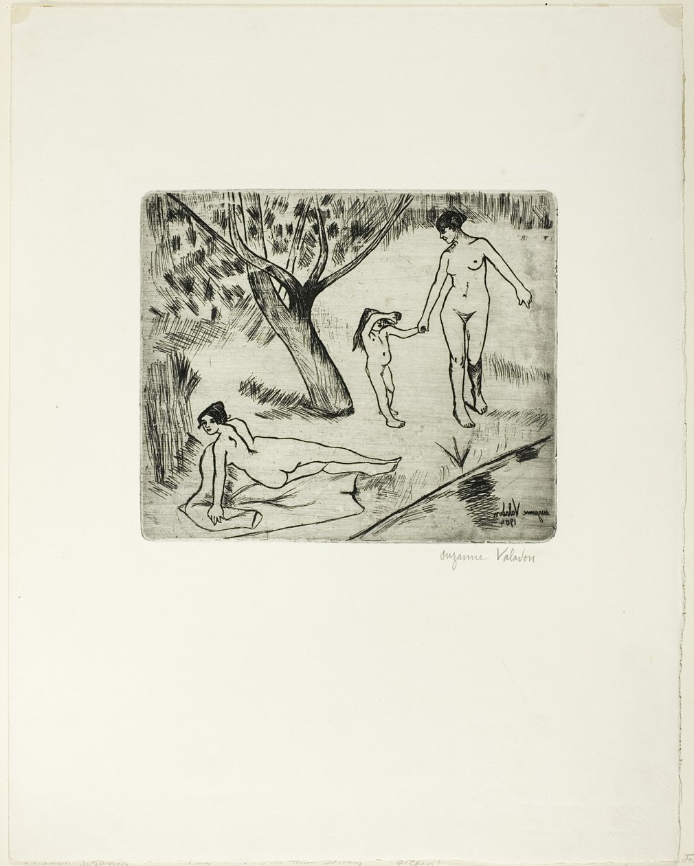 Femmes et enfants au bord de l