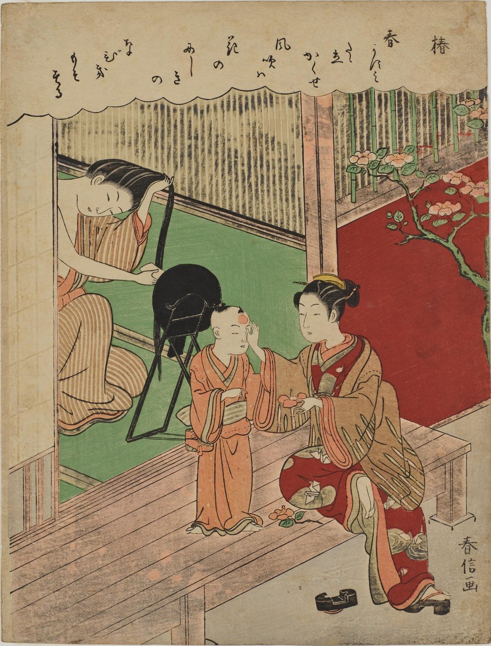 Camélias - Suzuki Harunobu