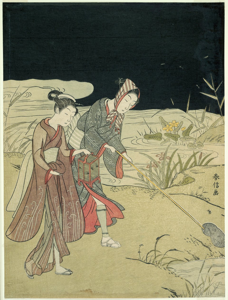 Attraper des lucioles - Suzuki Harunobu