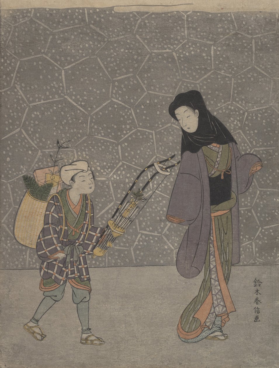 Arc écrasant les démons - Suzuki Harunobu