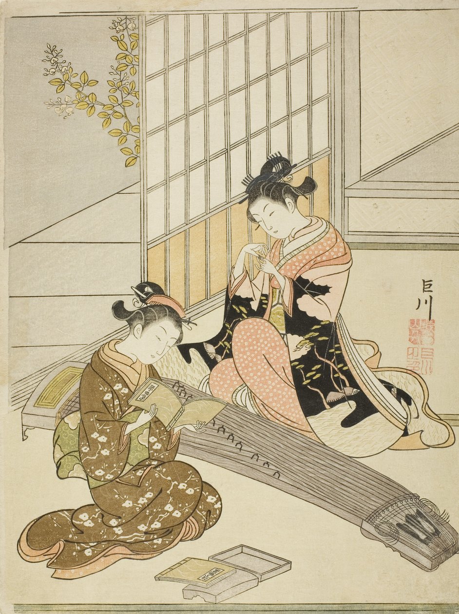 Descente des oies des ponts de Koto - Suzuki Harunobu