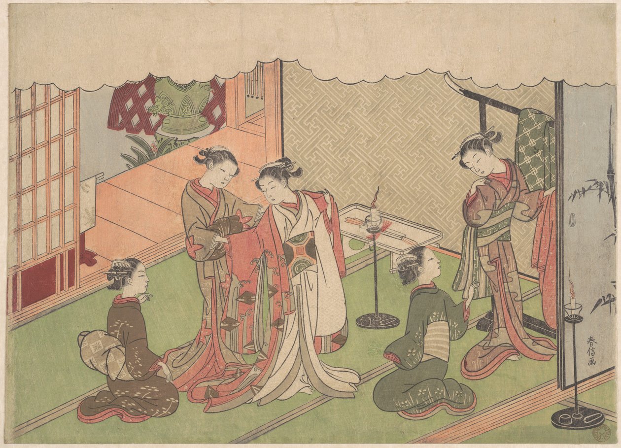 La cérémonie de mariage - Suzuki Harunobu