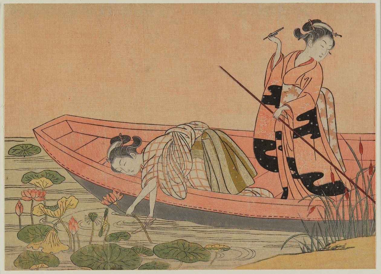Parodie visuelle de Zhou Maoshu (édition ultérieure) - Suzuki Harunobu