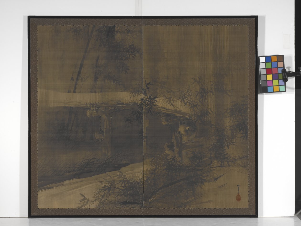 Tanuki sous un pont - Suzuki Shōnen