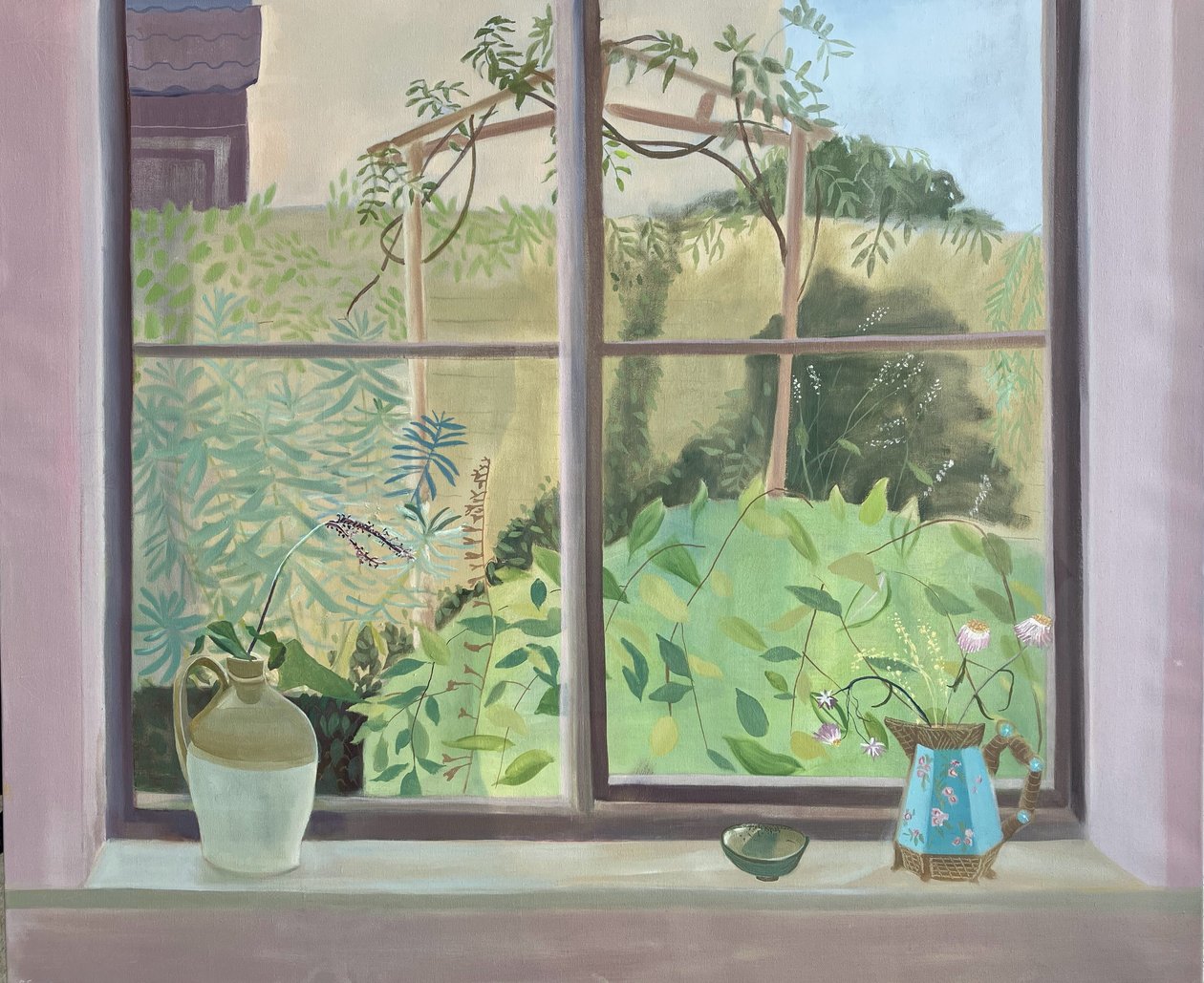 Looking Out, October, 2024 (huile sur lin) - Suzy Fasht