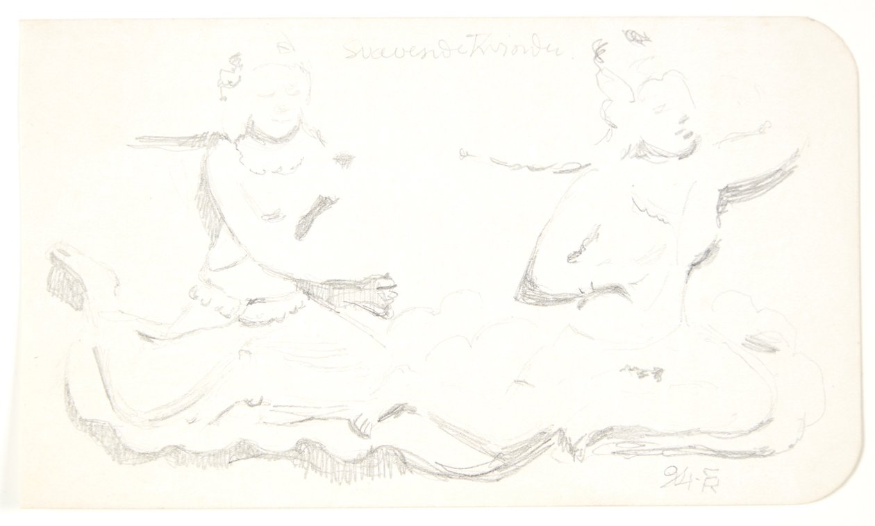"Femmes flottantes". Feuille d