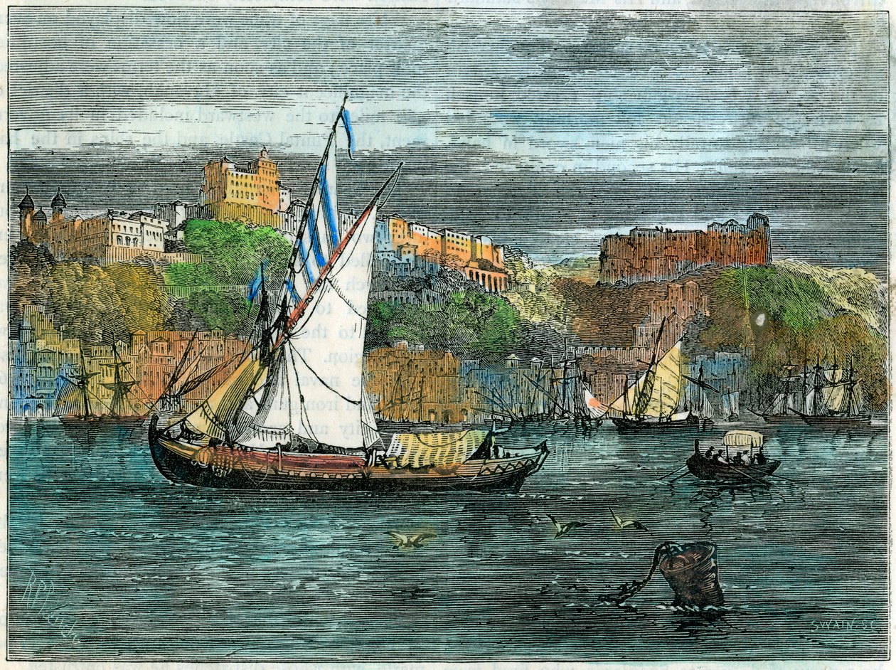 Vue de Porto, Portugal, vers 1880 - Swain