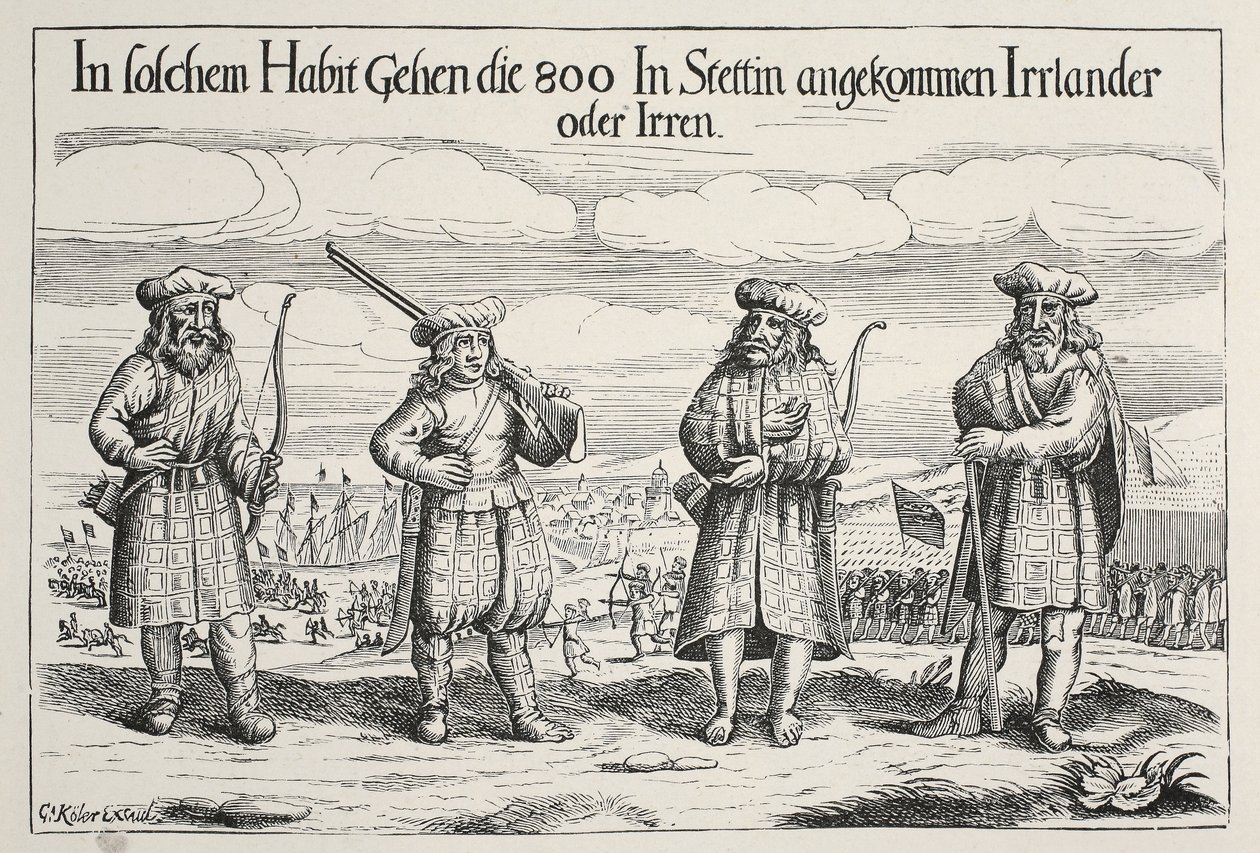 Soldats irlandais au service de Gustave-Adolphe, 1631 - Swedish School