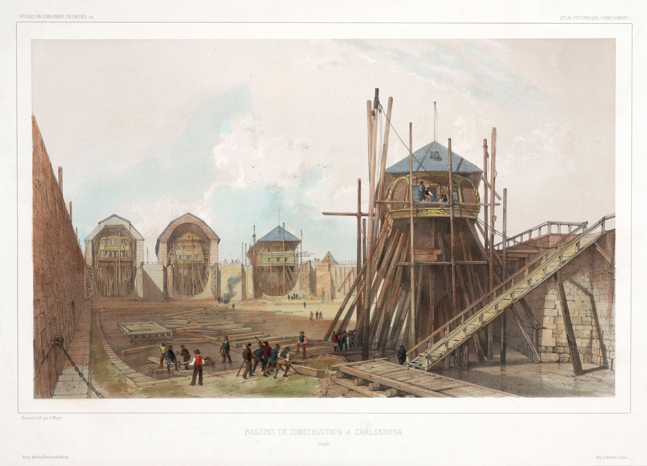 Chantier naval à Carlskrona, Suède - Swedish School