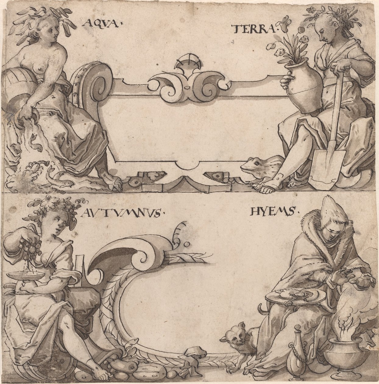 Eau et Terre/Automne et Hiver - Swiss 16th Century