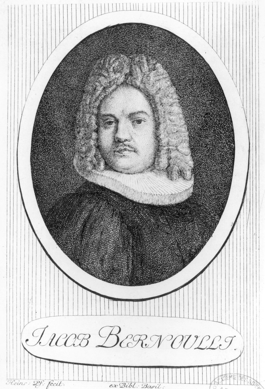 Portrait de Jacques Bernoulli (1654-1705) - Swiss School