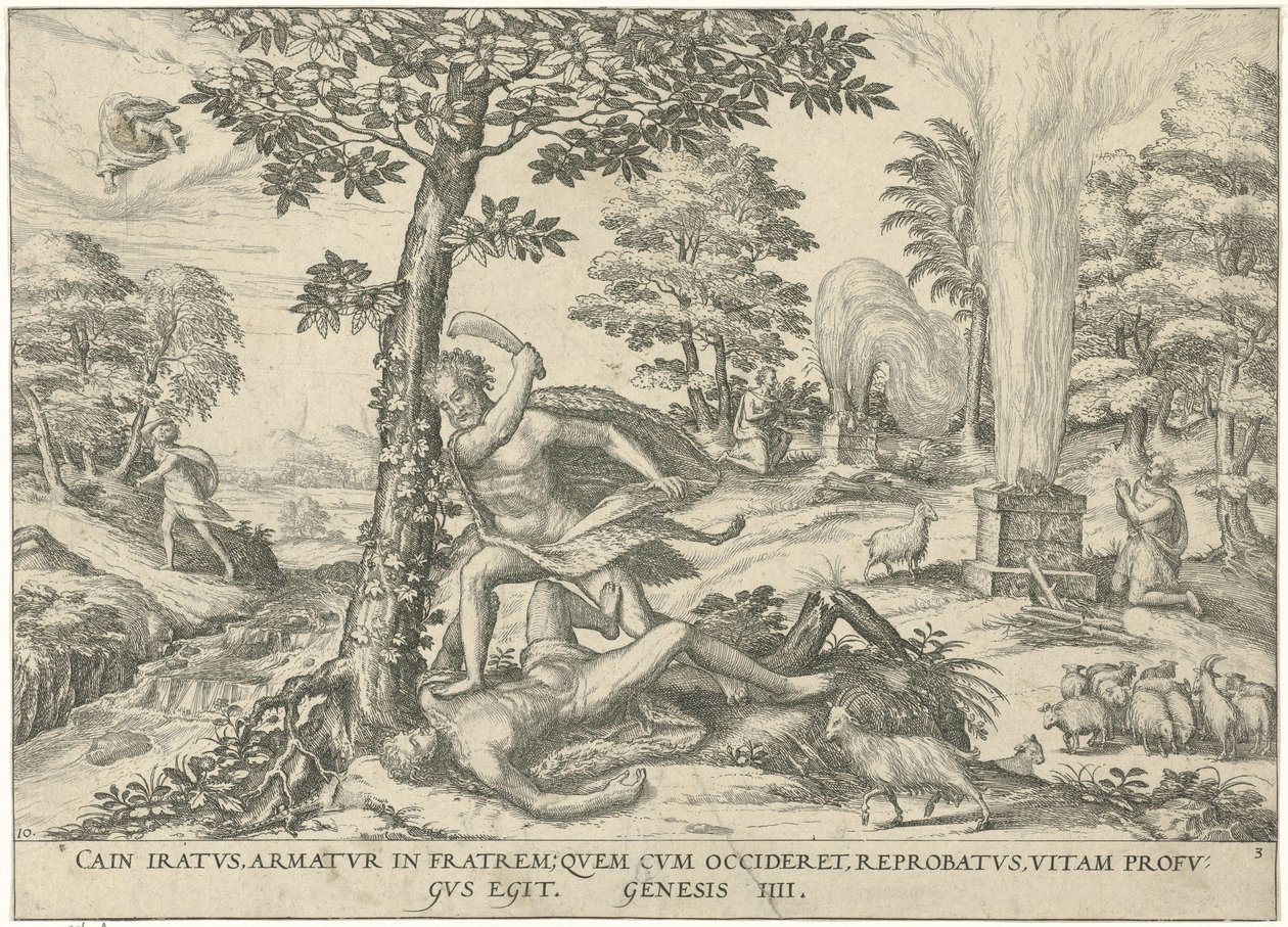 Caïn et Abel (Figurae et imagines bibliorum) - Symon Novelanus (attributed to)