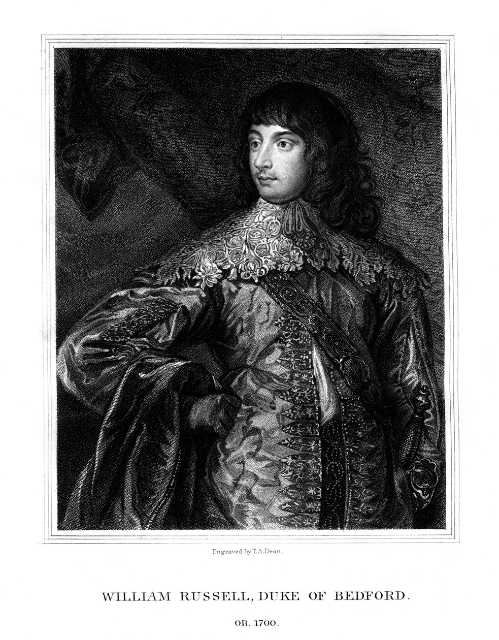William Russell, 1er duc de Bedford, soldat britannique, 1825 - T. A. Dean