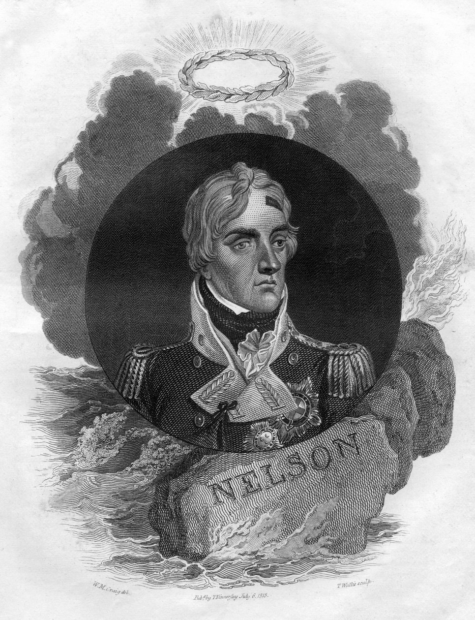 Lord Horatio Nelson, commandant naval anglais, 1816 - T. Wallis