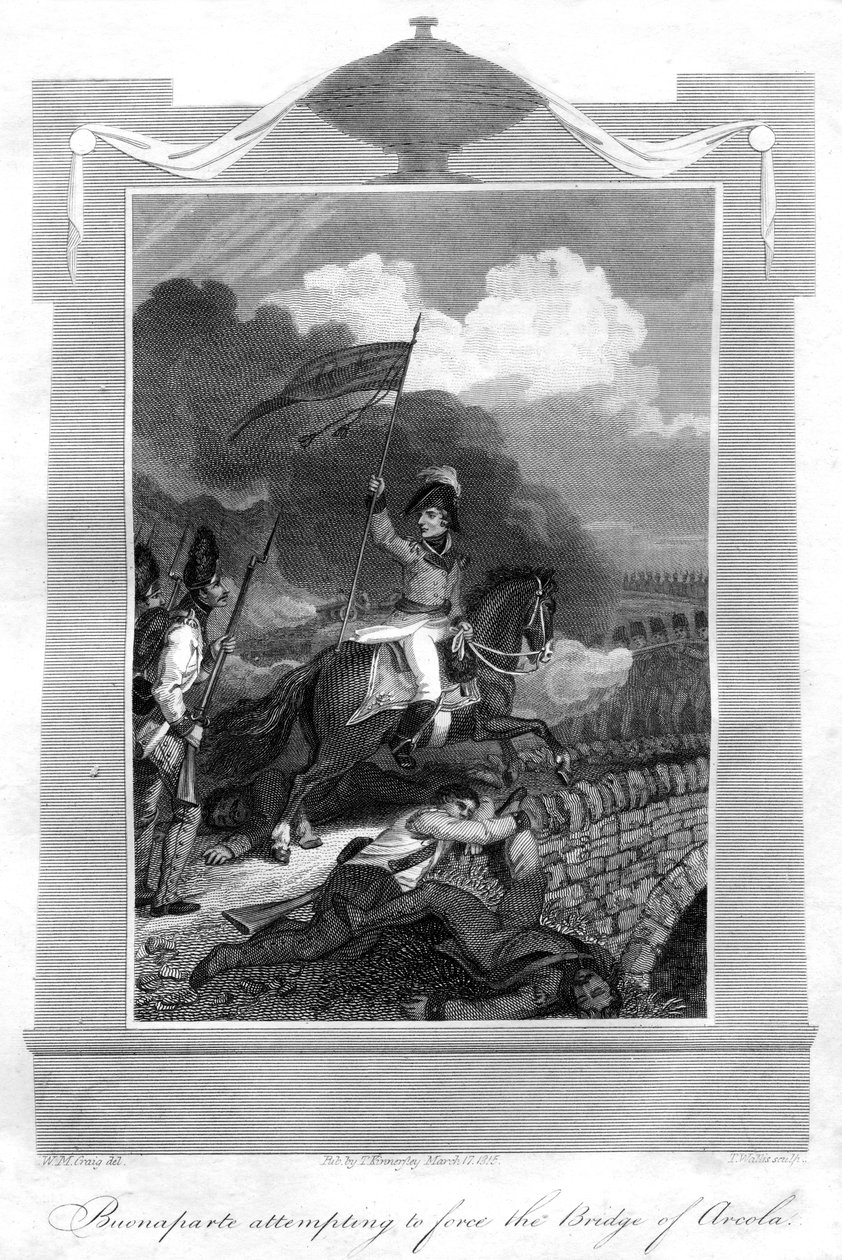 Napoléon Bonaparte tentant de forcer le pont d