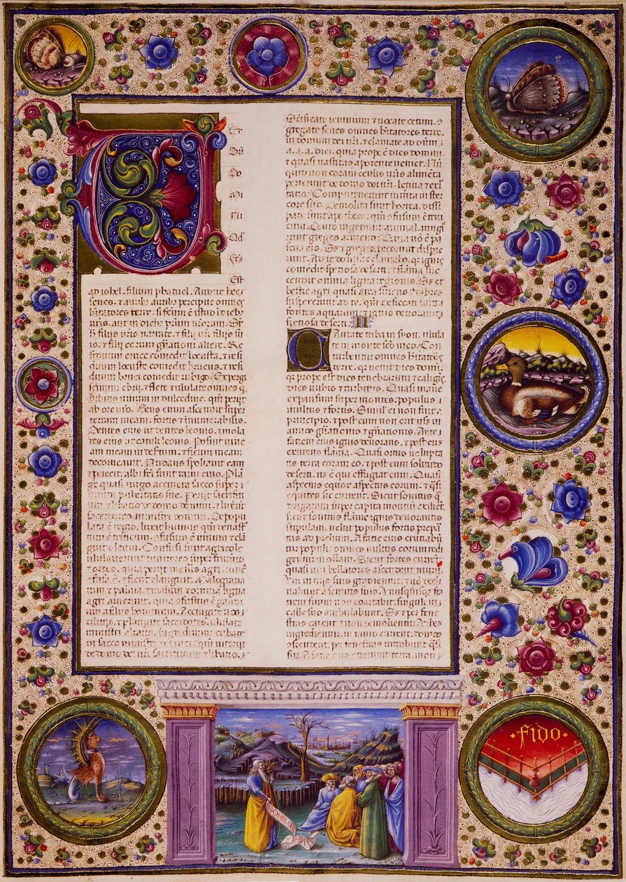 Incipit du Livre de Joël - Taddeo Crivelli