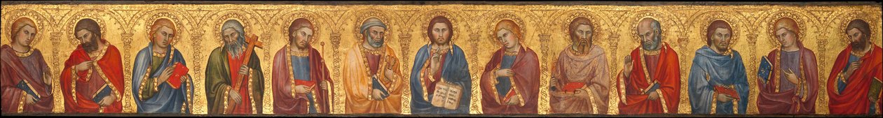 Le Christ et les douze apôtres - Taddeo di Bartolo