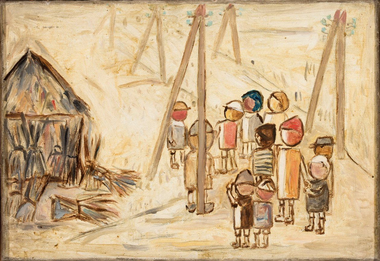 Enfants sur la route - Tadeusz Makowski